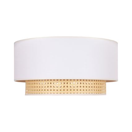 Duolla - Потолочный светильник BOHO 3xE27/15W/230V диаметр 60 см кремовый/ротанг