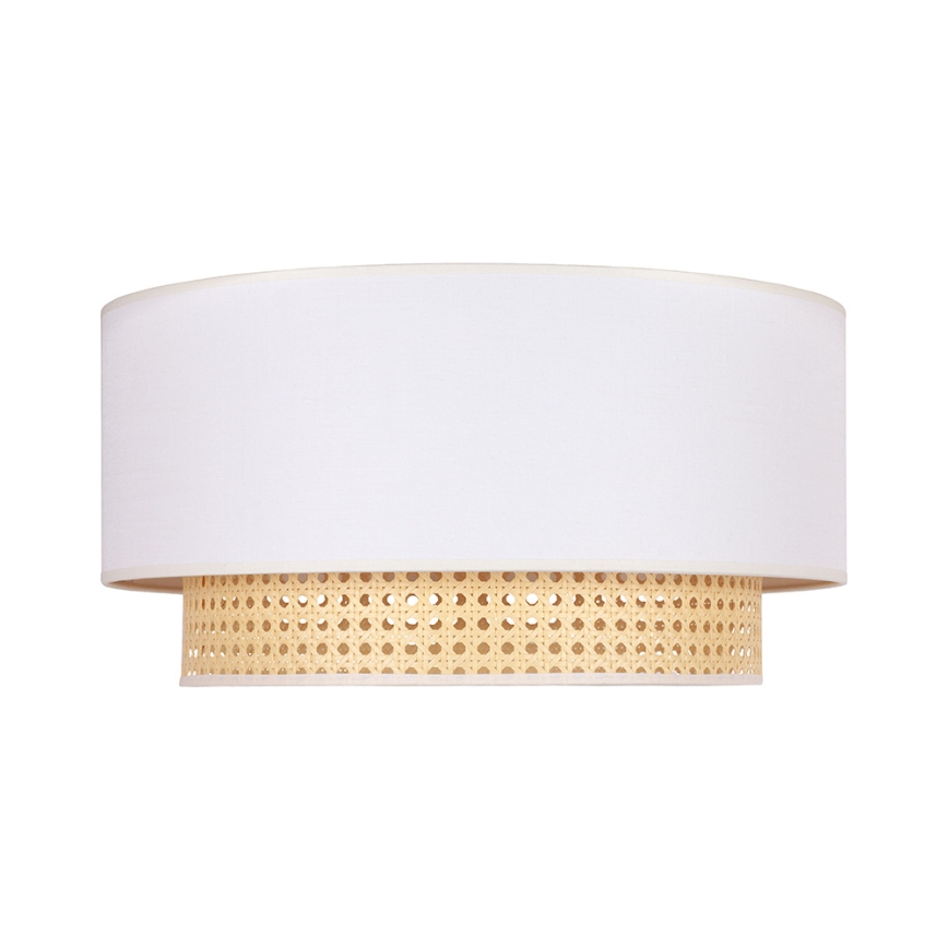 Duolla - Потолочный светильник BOHO 3xE27/15W/230V диаметр 60 см кремовый/ротанг