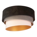 Duolla - Потолочный светильник DEVON 1xE27/40W/230V диам. 45 см черный/серый/бежевый