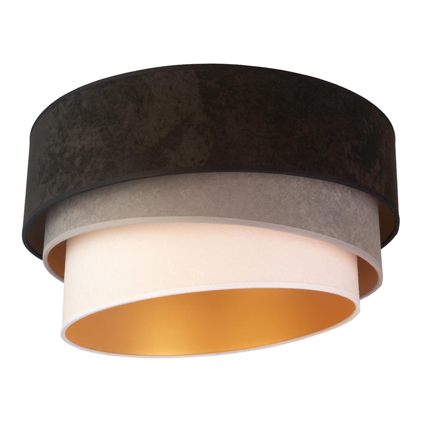 Duolla - Потолочный светильник DEVON 1xE27/40W/230V диаметр 45 см черный/серый/бежевый