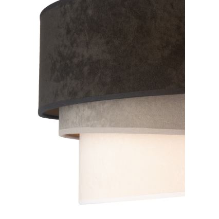 Duolla - Потолочный светильник DEVON 1xE27/40W/230V диаметр 45 см черный/серый/бежевый