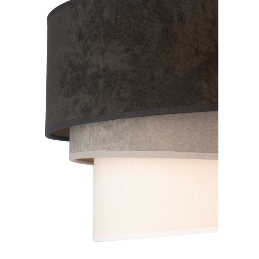 Duolla - Потолочный светильник DEVON 1xE27/40W/230V диаметр 45 см черный/серый/бежевый