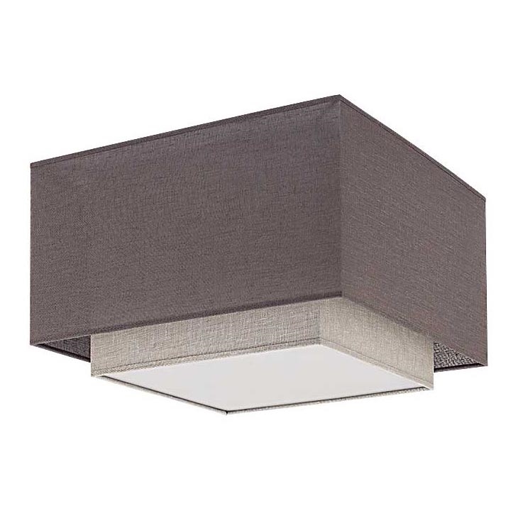 Duolla - Потолочный светильник FORTE 3xE27/40W/230V серый