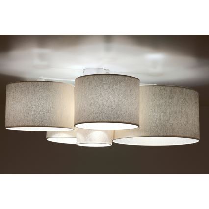 Duolla - Потолочный светильник ROLLER PENTO 5xE27/60W/230V золотистый