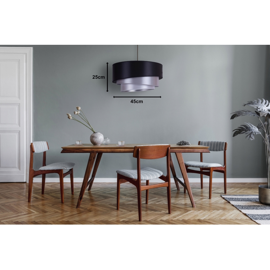 Duolla - Потолочный светильник TRIO 1xE27/15W/230V диаметр 60 см синий/серебристый