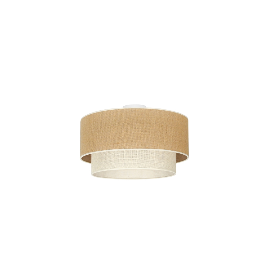 Duolla - Потолочный светильник YUTE BOHO 1xE27/15W/230V диаметр 45 см коричневый/кремовый