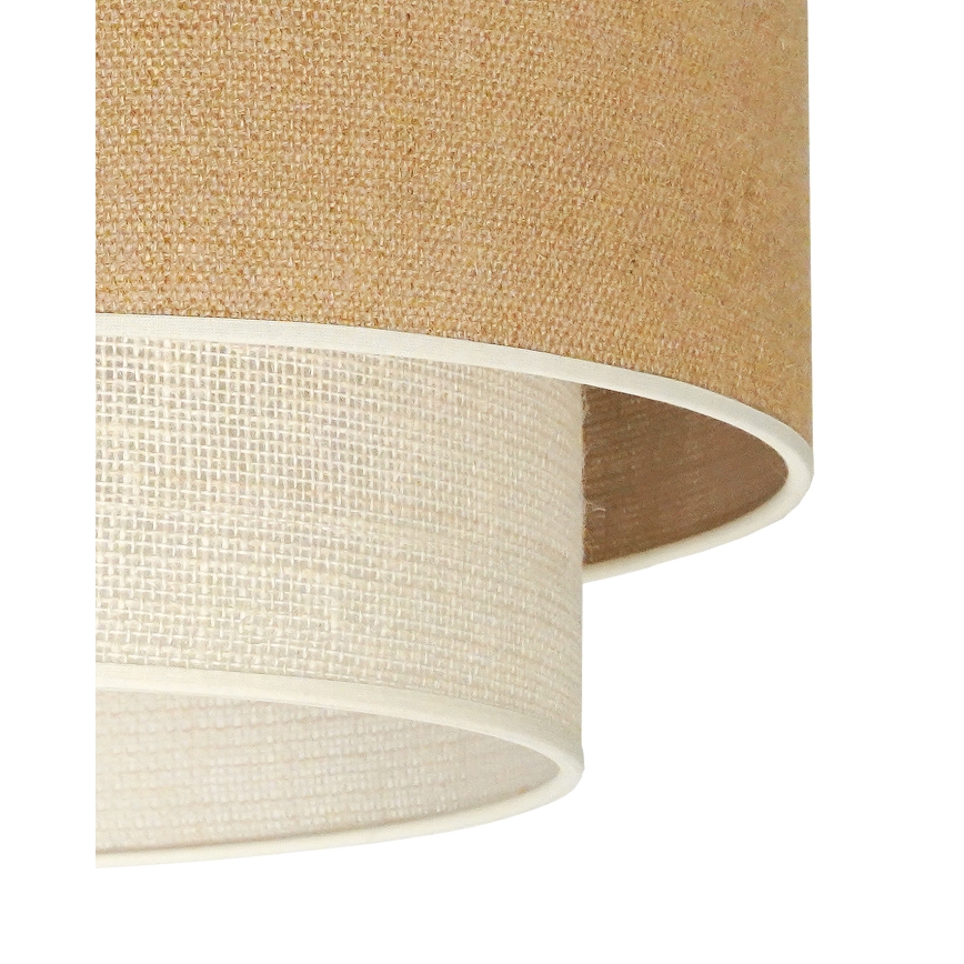 Duolla - Потолочный светильник YUTE BOHO 3xE27/15W/230V диаметр 60 см коричневый/кремовый