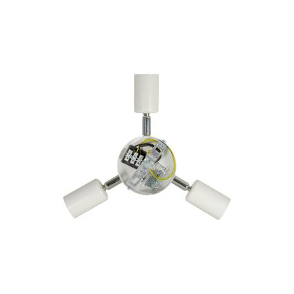 Duolla - Потолочный светильник YUTE BOHO 3xE27/15W/230V диаметр 60 см коричневый/кремовый