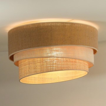 Duolla - Потолочный светильник YUTE TRIO 1xE27/15W/230V диаметр 45 см коричневый/серый/бежевый