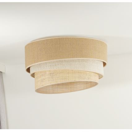 Duolla - Потолочный светильник YUTE TRIO 1xE27/15W/230V диаметр 45 см коричневый/серый/бежевый