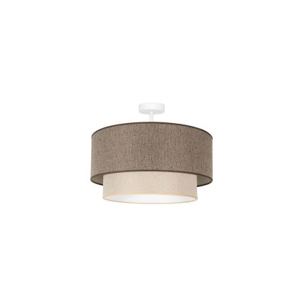 Duolla - Припотолочная люстра BOHO ECO RECYCLING 1xE27/15W/230V диаметр 45 см коричневый/кремовый