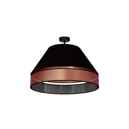 Duolla - Припотолочная люстра COPPER SHINY 1xE27/15W/230V диаметр 60 см черный/медный