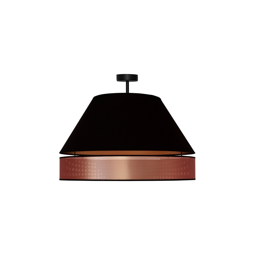 Duolla - Припотолочная люстра COPPER SHINY 1xE27/15W/230V диаметр 60 см черный/медный