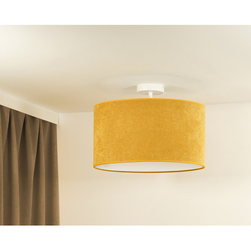 Duolla - Припотолочная люстра CORDUROY 1xE27/15W/230V диаметр 40 см желтый