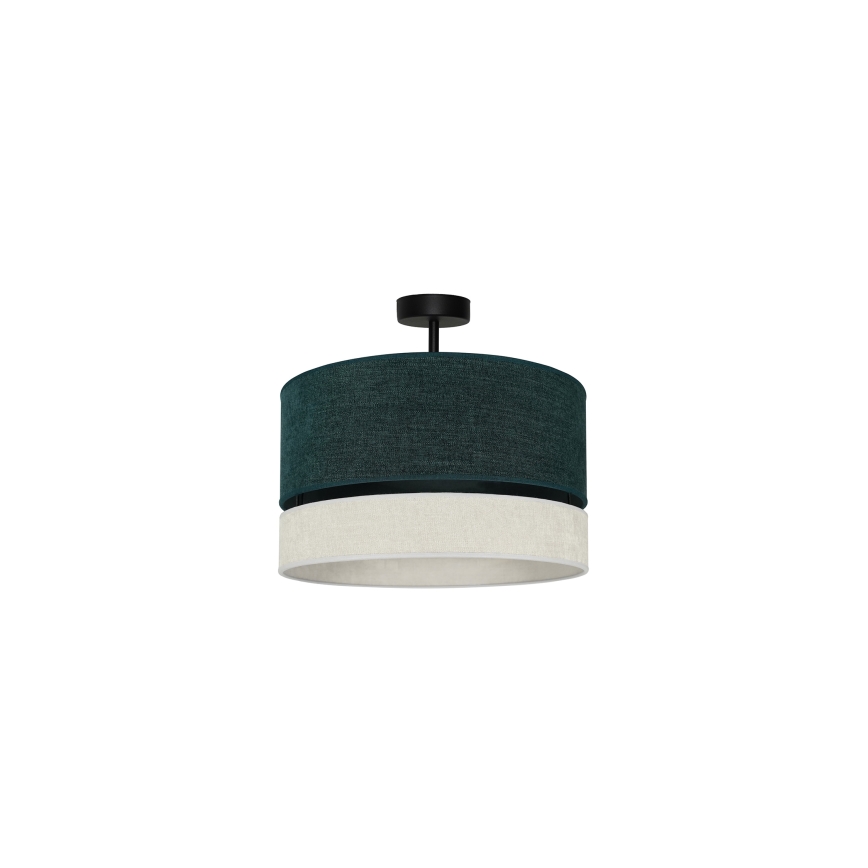 Duolla - Припотолочная люстра DOUBLE 1xE27/15W/230V диаметр 40 см зеленый/серый