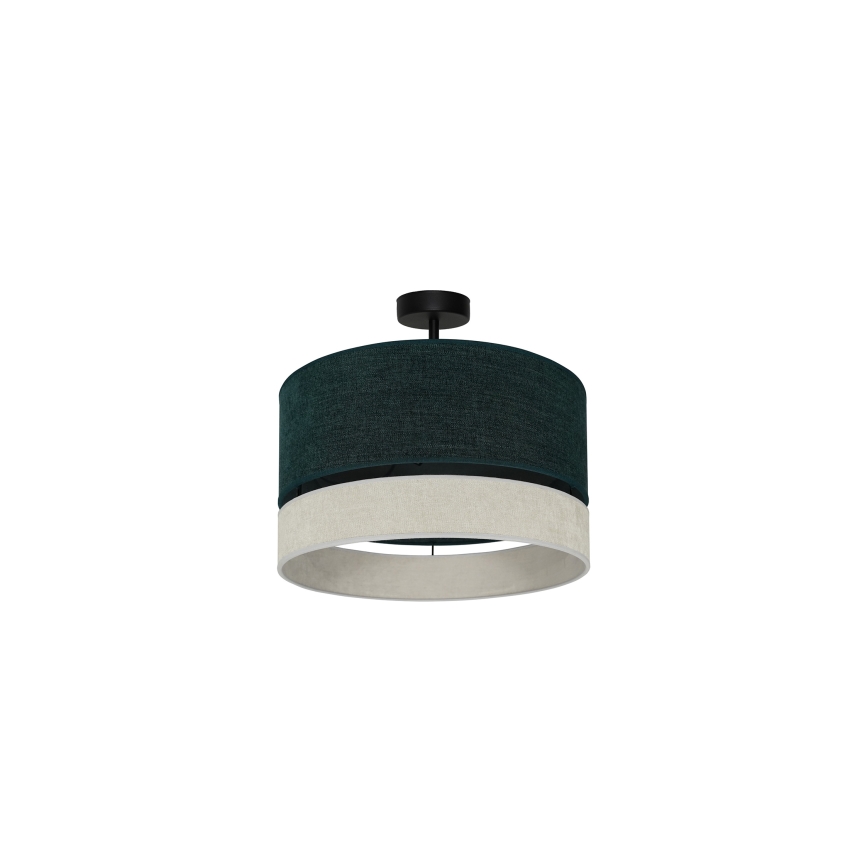 Duolla - Припотолочная люстра DOUBLE 1xE27/15W/230V диаметр 40 см зеленый/серый