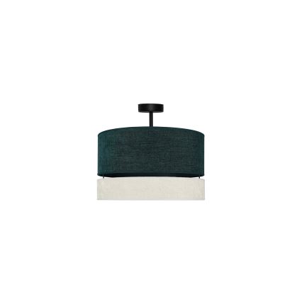 Duolla - Припотолочная люстра DOUBLE 1xE27/15W/230V диаметр 40 см зеленый/серый