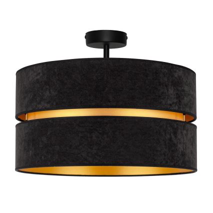 Duolla - Припотолочная люстра DUO 1xE27/15W/230V диаметр 40 см черный/золотистый