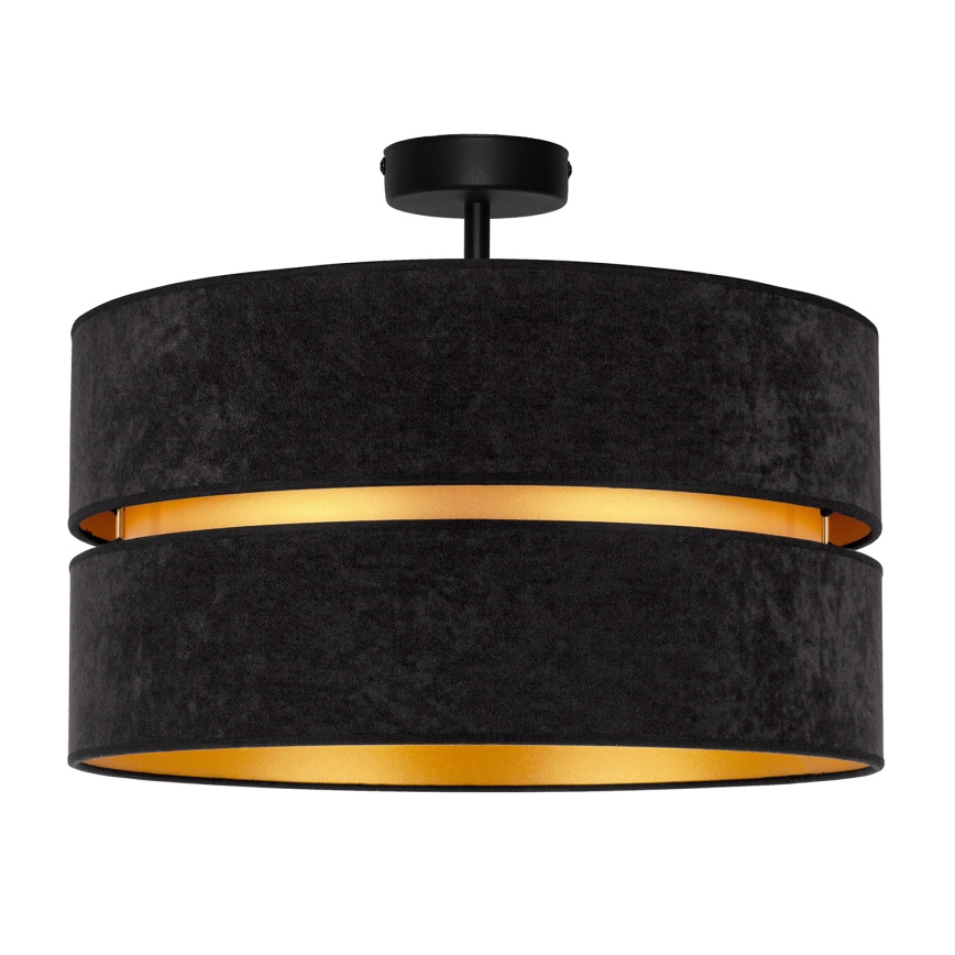 Duolla - Припотолочная люстра DUO 1xE27/15W/230V диаметр 40 см черный/золотистый