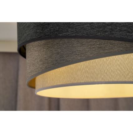 Duolla - Припотолочная люстра KOBO 1xE27/15W/230V диаметр 45 см серый/белый