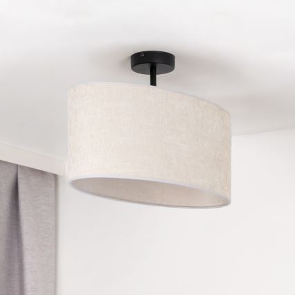 Duolla - Припотолочная люстра OVAL 1xE27/15W/230V серый