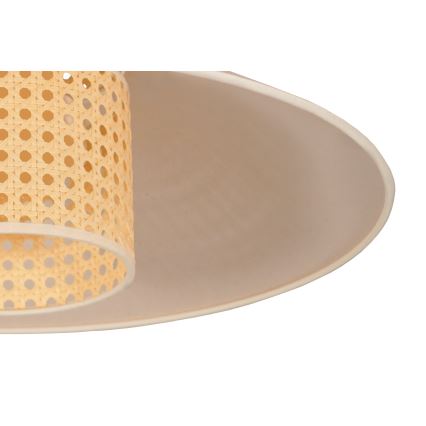 Duolla - Припотолочная люстра RIO RATTAN 1xE27/15W/230V диаметр 45 см бежевый/ротанг