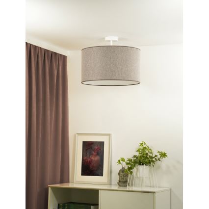 Duolla - Припотолочная люстра ROLLER ECO RECYCLING 1xE27/15W/230V диаметр 45 см коричневый