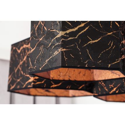 Duolla - Припотолочная люстра ROLLER TRIO HEX 3xE27/15W/230V черный/медный