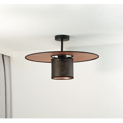 Duolla - Припотолочная люстра TOKYO SHINY 1xE27/15W/230V диаметр 50 см черный/медный