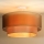 Duolla - Припотолочная люстра WOOD BOHO 1xE27/15W/230V диаметр 45 см медный/бежевый