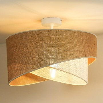 Duolla - Припотолочная люстра YUTE CELLO 1xE27/15W/230V диаметр 45 см коричневый/серый