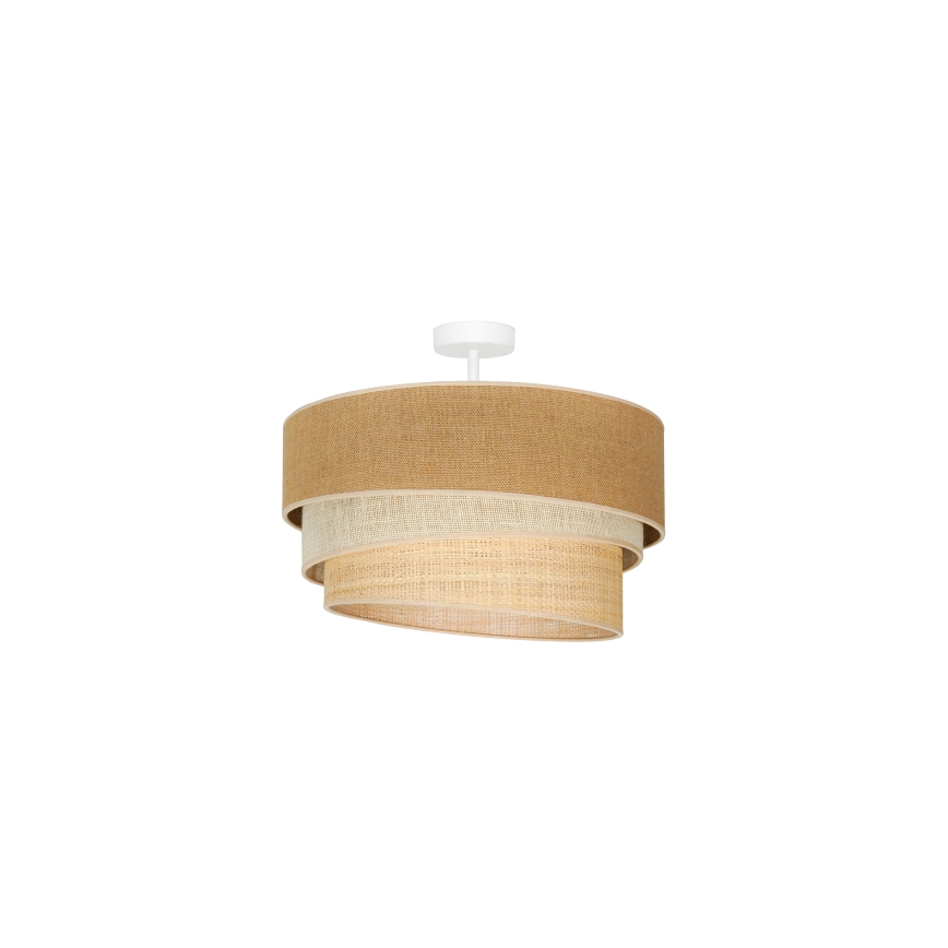 Duolla - Припотолочная люстра YUTE TRIO 1xE27/15W/230V диаметр 45 см коричневый/серый/бежевый