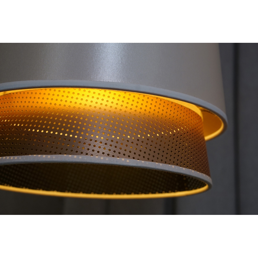 Duolla - Припотолочная люстра BELL SHINY 1xE27/15W/230V диаметр 25 см белый/медный