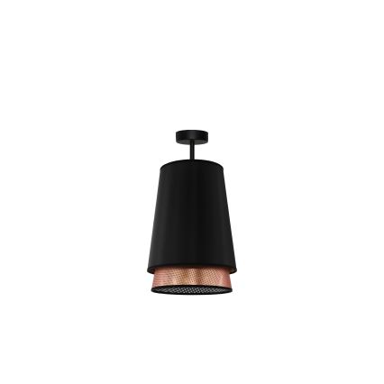 Duolla - Припотолочная люстра BELL SHINY 1xE27/15W/230V диаметр 25 см черный/медный