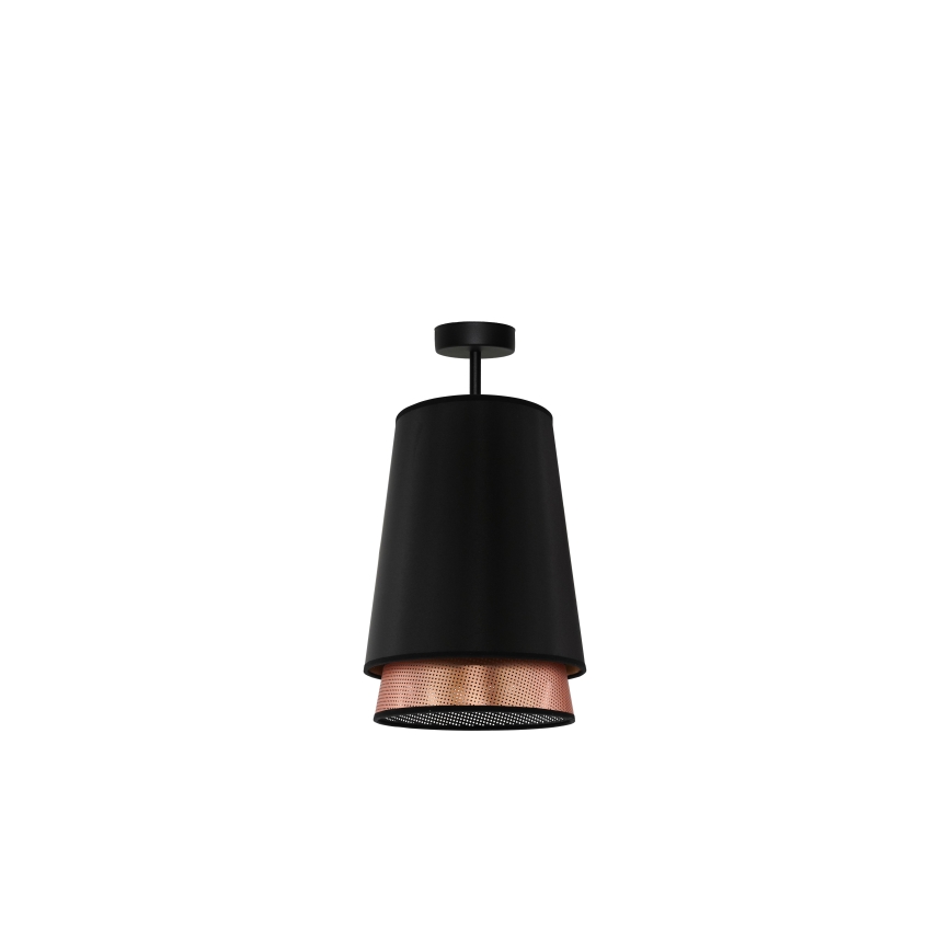 Duolla - Припотолочная люстра BELL SHINY 1xE27/15W/230V диаметр 25 см черный/медный