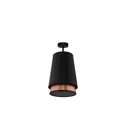 Duolla - Припотолочная люстра BELL SHINY 1xE27/15W/230V диаметр 25 см черный/медный