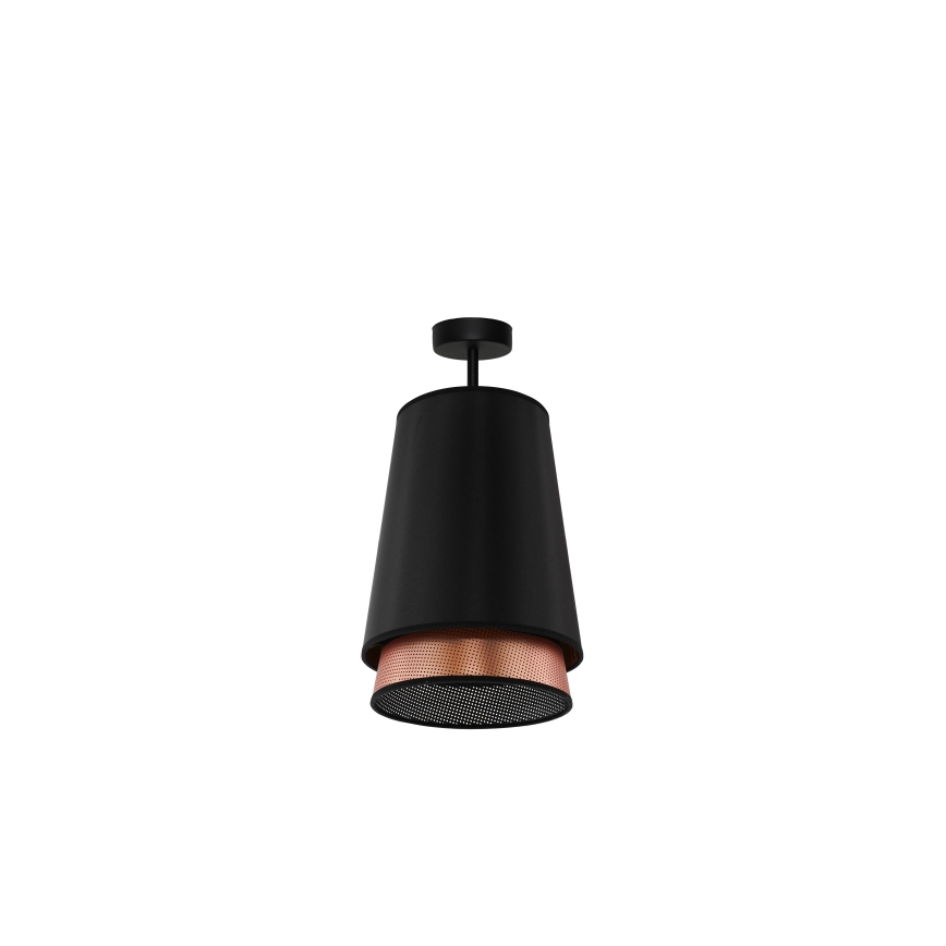 Duolla - Припотолочная люстра BELL SHINY 1xE27/15W/230V диаметр 25 см черный/медный