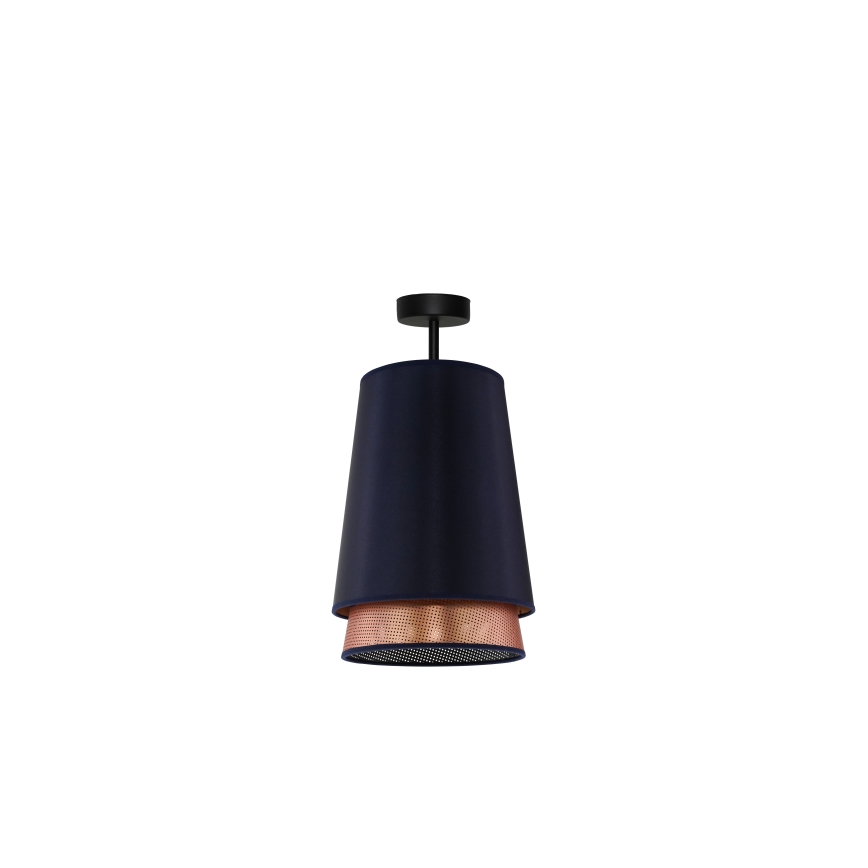 Duolla - Припотолочная люстра BELL SHINY 1xE27/15W/230V диаметр 25 см синий/медный
