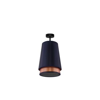 Duolla - Припотолочная люстра BELL SHINY 1xE27/15W/230V диаметр 25 см синий/медный