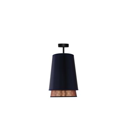 Duolla - Припотолочная люстра BELL SHINY 1xE27/15W/230V диаметр 25 см синий/медный
