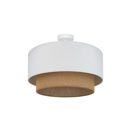 Duolla - Припотолочная люстра  BOHO 1xE27/15W/230V диаметр 45 см белый/коричневый
