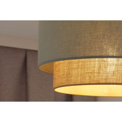 Duolla - Припотолочная люстра  BOHO 1xE27/15W/230V диаметр 45 см зеленый/коричневый