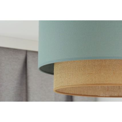 Duolla - Припотолочная люстра  BOHO 1xE27/15W/230V диаметр 45 см зеленый/коричневый