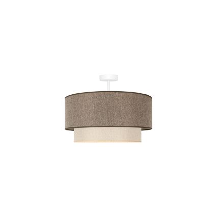 Duolla - Припотолочная люстра BOHO ECO RECYCLING 1xE27/15W/230V диаметр 45 см коричневый/кремовый