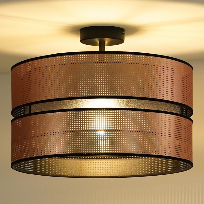 Duolla - Припотолочная люстра COPPER SHINY 1xE27/15W/230V диаметр 40 см медный/черный