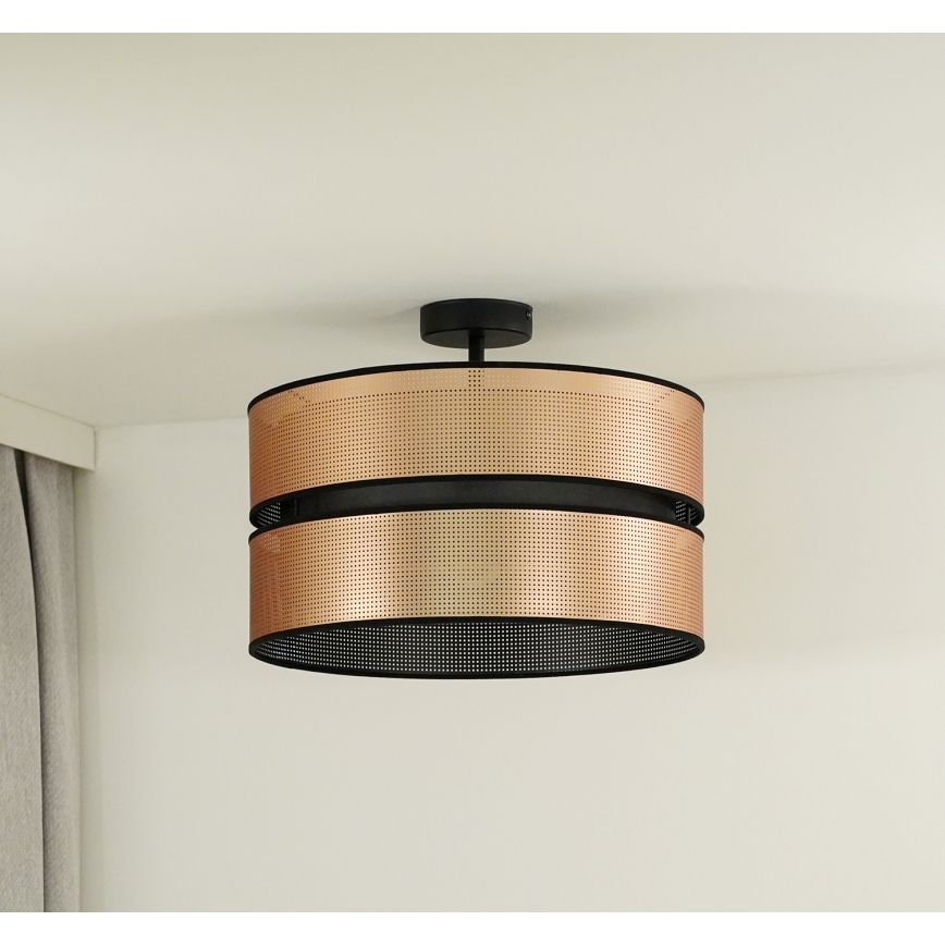 Duolla - Припотолочная люстра COPPER SHINY 1xE27/15W/230V диаметр 40 см медный/черный
