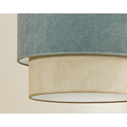Duolla - Припотолочная люстра CORDUROY 1xE27/15W/230V диаметр 40 см синий/бежевый