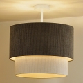 Duolla - Припотолочная люстра CORDUROY 1xE27/15W/230V диаметр 40 см коричневый/кремовый