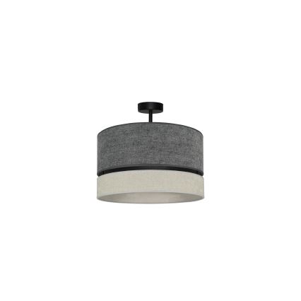 Duolla - Припотолочная люстра DOUBLE 1xE27/15W/230V диаметр 40 см серый