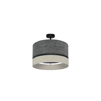Duolla - Припотолочная люстра DOUBLE 1xE27/15W/230V диаметр 40 см серый